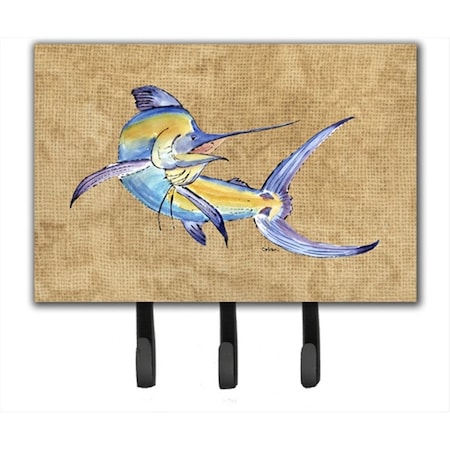 Carolines Treasures 6 x 9 in. Blue Marlin Leash or Key Holder 8811TH68